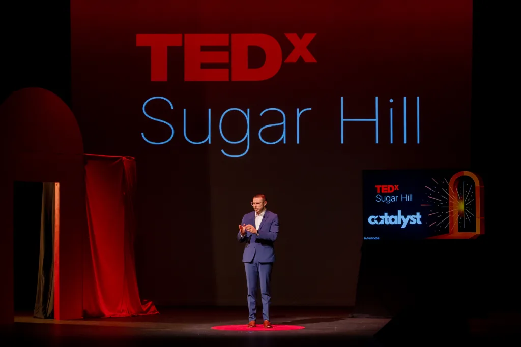 Daniel Varitek on the TEDx stage